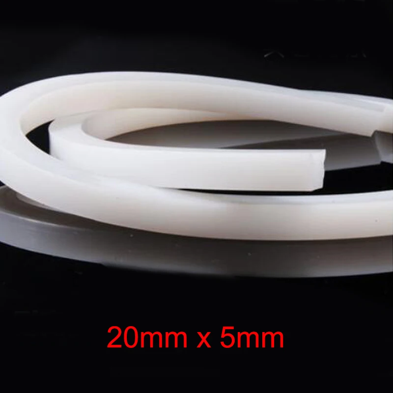 Silicone Seal Strip 1meter 5mm x 5mm/10mm/15mm/20mm/30mm High Temperature Resistant Solid Silicone Rubber Sealing Strip Weatherstrip