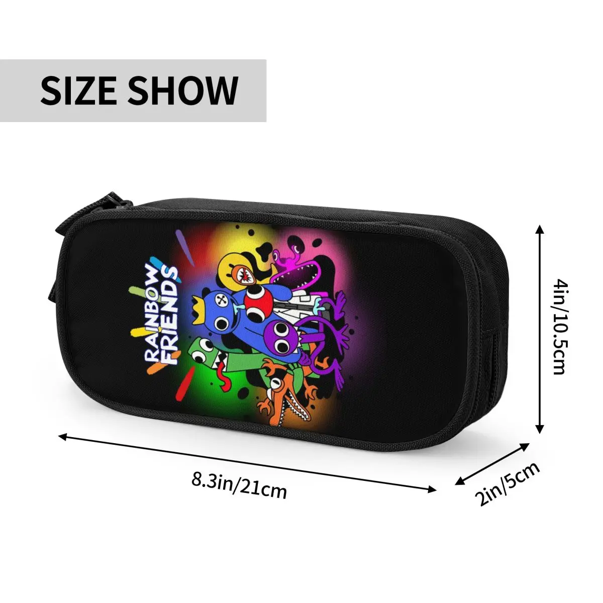 Rainbow Friends Hug It Out Cute Pencil Case Boy Girl Large Capacity Video Game Pencil Bag Students Stationery