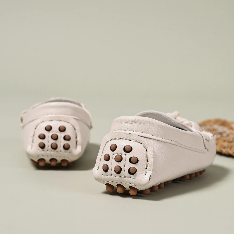 Leather Kids Loafers Autumn Soft Sole Slip On Shoes
