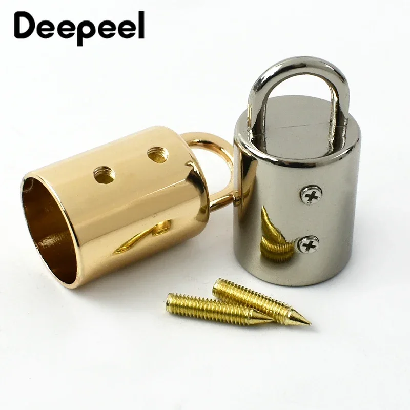 5/10/20Pcs Deepeel 14mm Metal Bag Buckle Handbag Strap Tassel Cap Clasp Hook Connector Hanger Rope Lock DIY Hardware Accessories images - 6