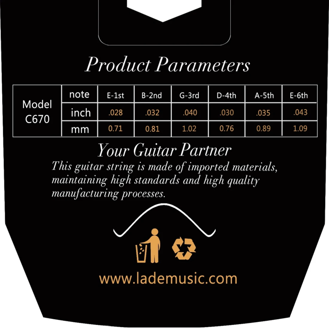 IRIN C670 parti di ricambio per corde per chitarra classica classica nucleo in Nylon trasparente accessori per strumenti musicali in argento