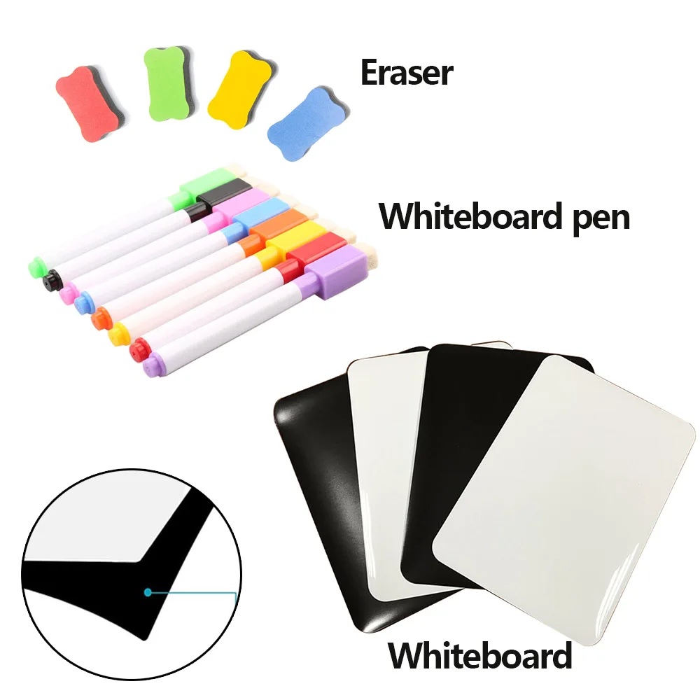 

A4 A5 Size Magnetic Whiteboard Fridge Magnet Stickers Weekly Planner Dry Erase Calendar Message Board Office Kitchen Memo Board