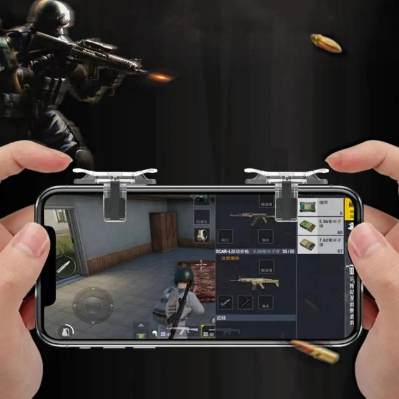 Gaming Trigger for Mobile Phone PUBG L1R1 Shooter Controller Game Fire Button Aim Key for PUBG Knives Out Rules of Survival