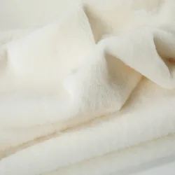 Luxurious Encrypted Thickened Faux Rabbit Fur Fabric - 50x50cm, Decorative Polyester Padding - L (Beige 50x50cm)