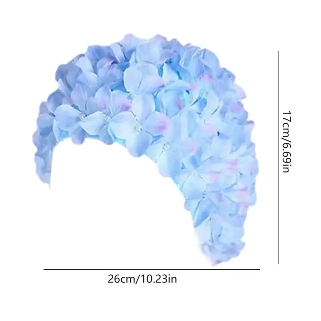 Cuffia Da Nuoto Con Fiori Retr&ograve; - Elastica, Antiscivolo, Per Donne E Ragazze, Taglia Unica