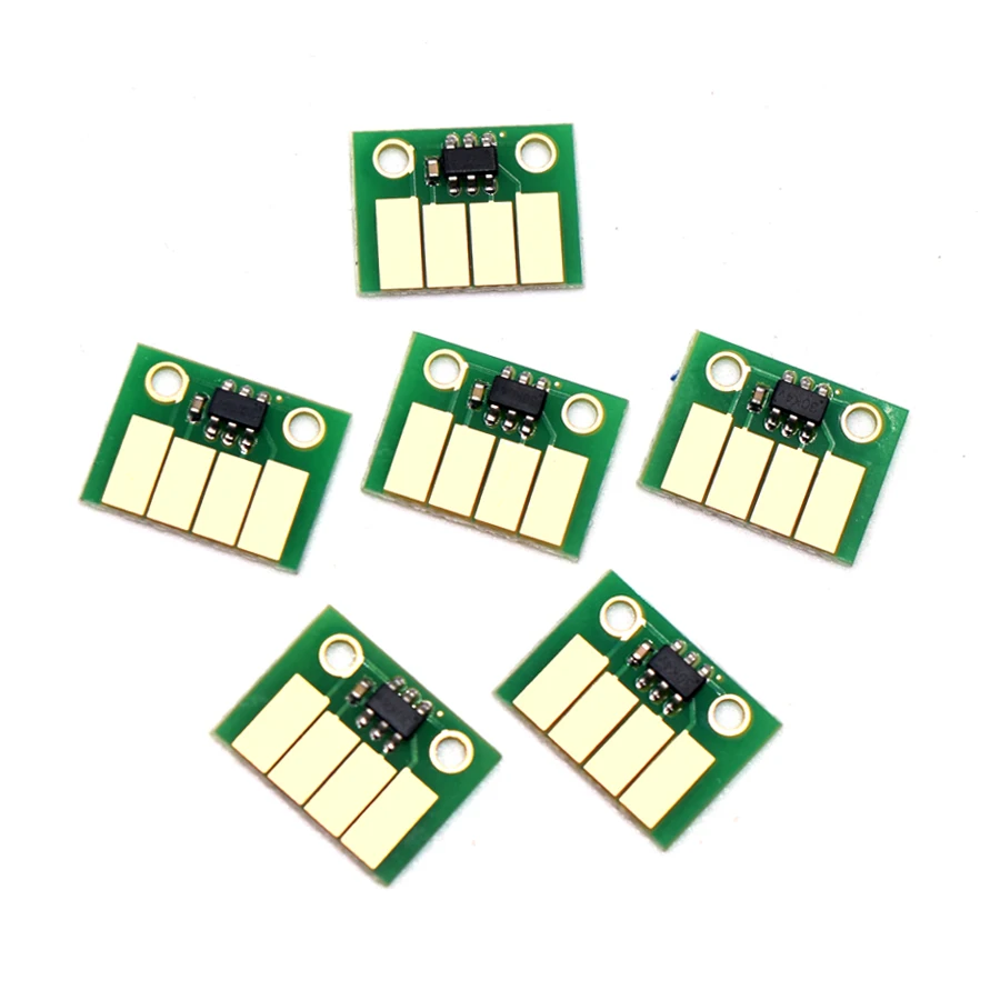 6PC HP72 Auto Reset Cartridge Chip for HP 72 for HP Designjet T610 T620 T770 T790 T1100 T1120 T1200 T1300 T2300 Plotter