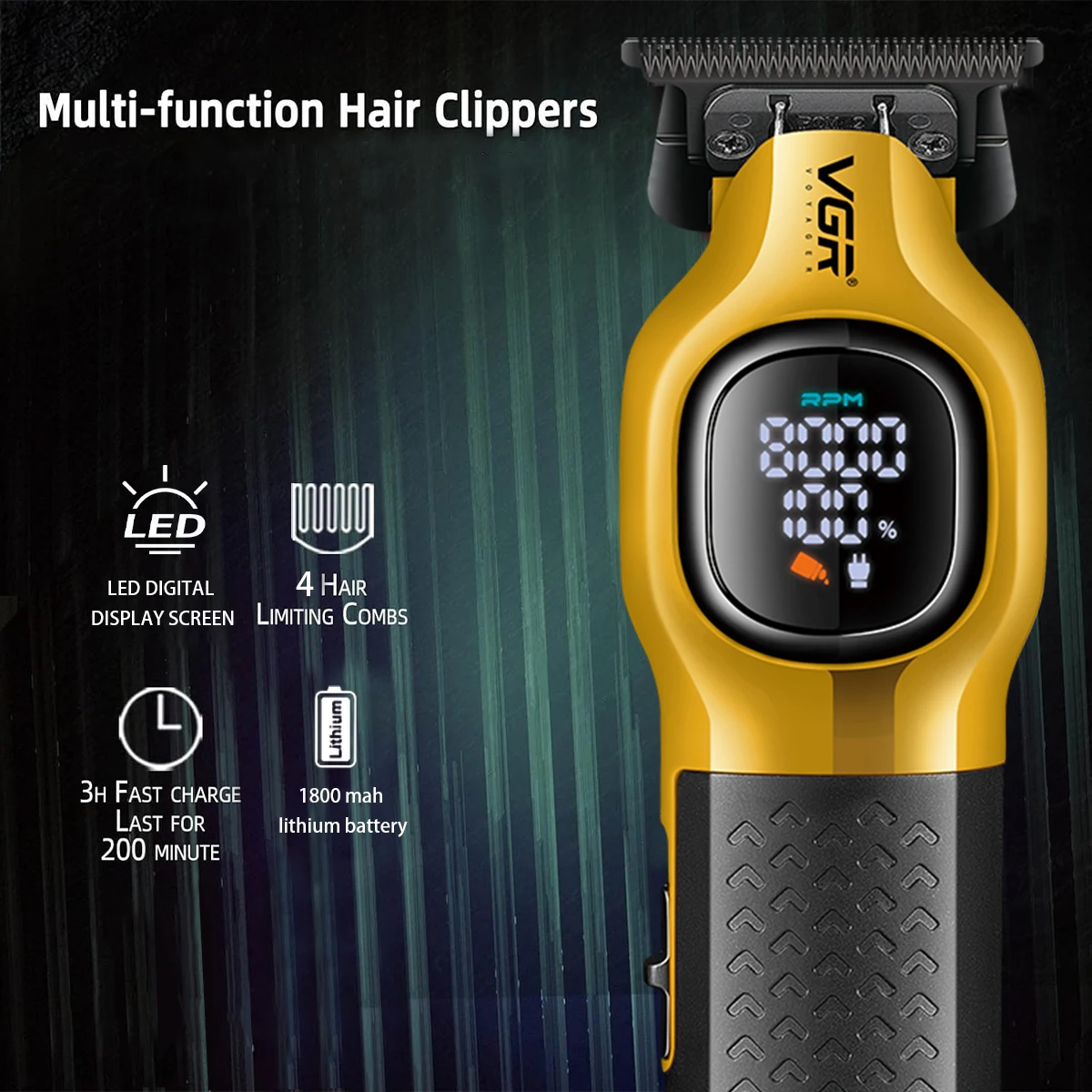 ماكينة قص الشعر VGR 886 عالية الجودة 8000 دورة في...