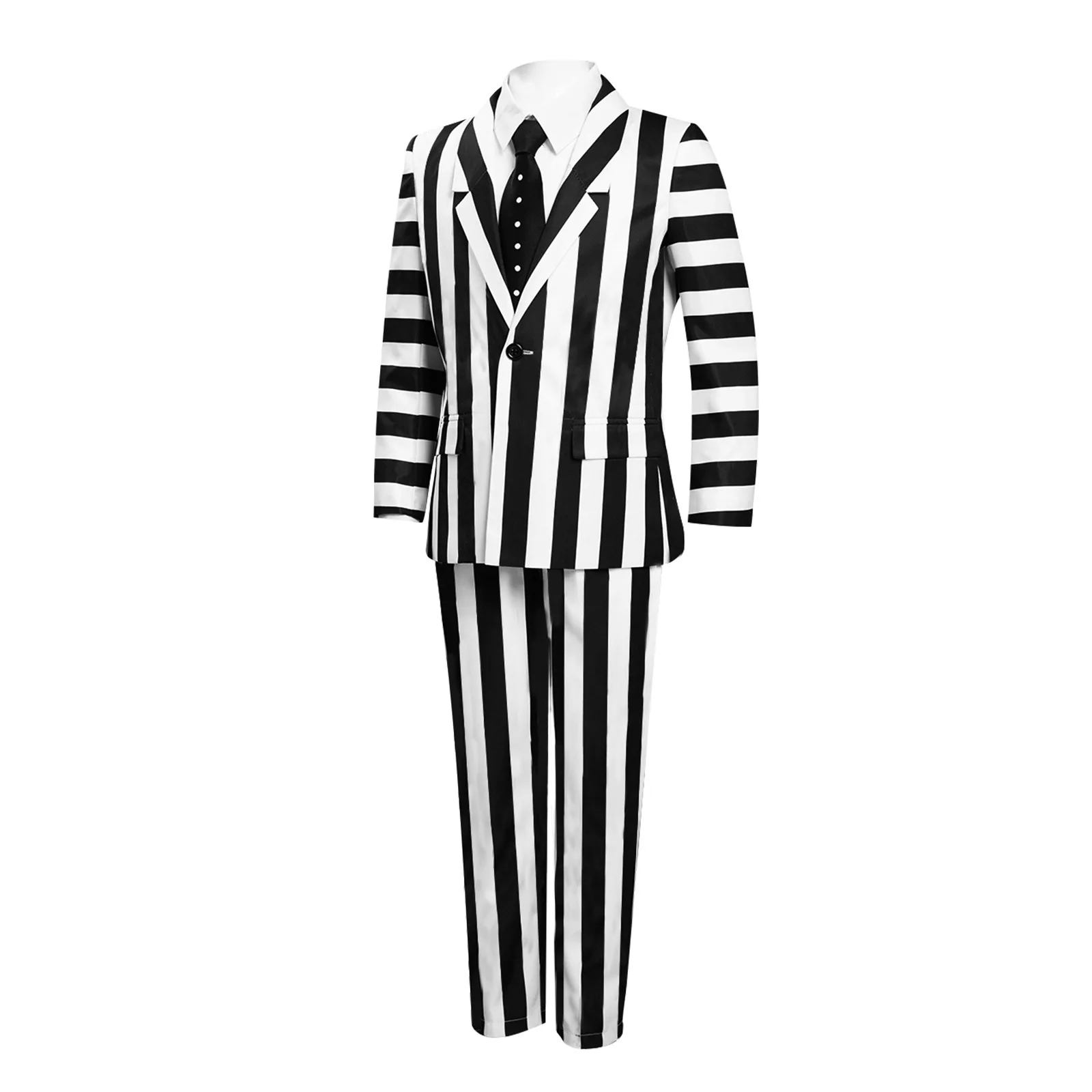 Cosplay Costume Beetle Juice Infernal Master For Halloween Performance