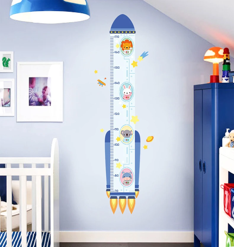 Cartoon Animals Height Measure Wall Sticker Unicorn Dinosaur Wallpaper For Kids Room Nursery Child Growth Ruler Growth Chart wall stickers self adhesive wall stickers vinyl stickers vinyl wall stickers self adhesive stickers self adhesive wallpaper chalkboard wall stickers chalkboard stickers