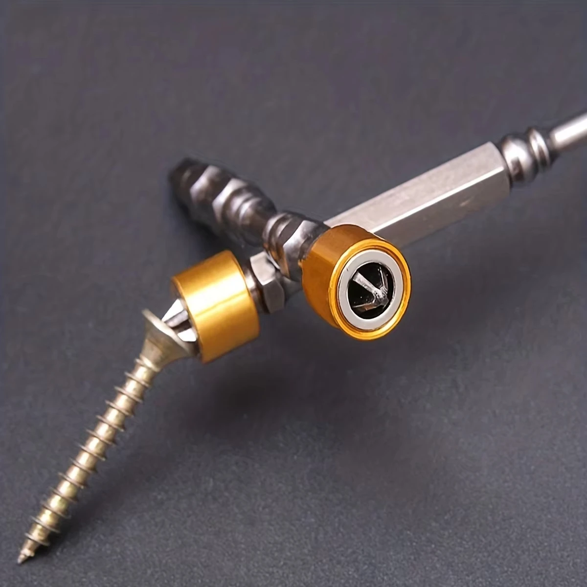 5/10 Stück PH2 magnetische Schraubendreher-Bits Kreuzschlitz 1/4 Zoll Sechskantschaft mit Magnetring für Elektroschrauber – Detail 6