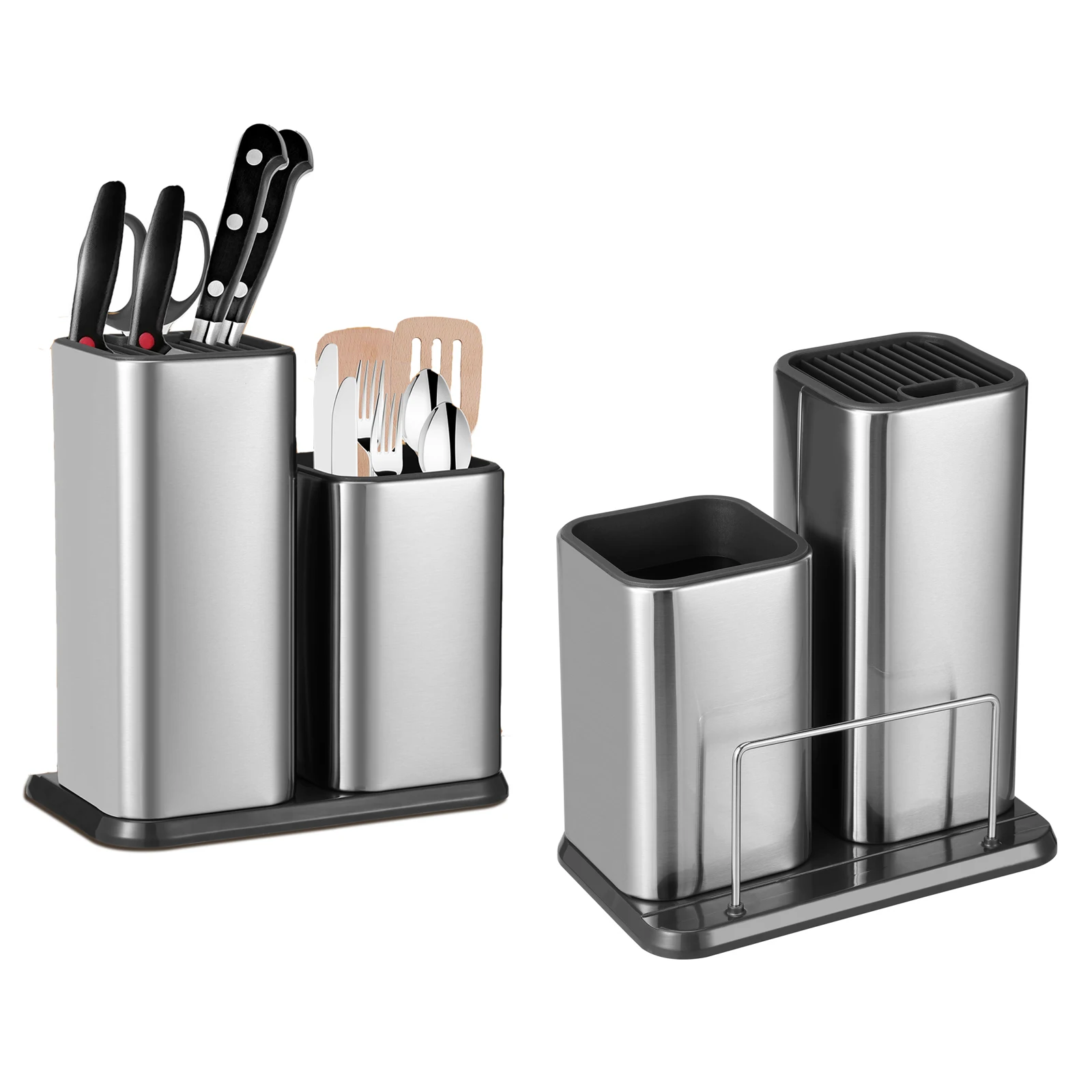 Stainless Steel Kitchen Utensil Holder Chopstick Spoon Storage Box