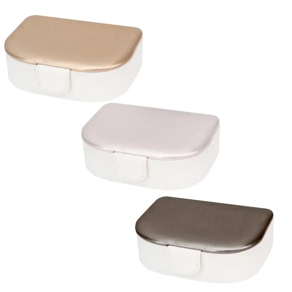 

Коробка для хранения ювелирных изделий из ПУ кожи, портативный контейнер для демонстрации колец и ожерелий для путешествий