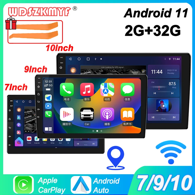 7"/9"/10" Android 11 Car Radio Androidauto Carplay 2 Din GPS Car Audio Automotive Multimedia Player car intelligent systems 1 7"/9"/10" Android 11 Car Radio Androidauto Carplay 2 Din GPS Car Audio Automotive Multimedia Player car intelligent systems