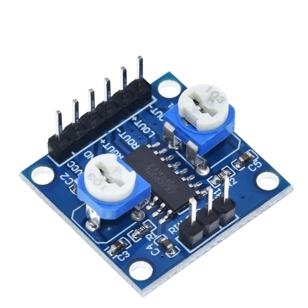 TZT 1/3PCS Digitalverstärkerplatine mit Lautstärkepotentiometer 5Wx2 Stereo M70 PAM8406 – Detail 11