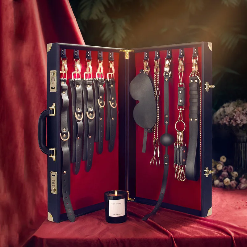 High End Custom Genuine Leather Bdsm Sex Games Set Whip Bondage ...