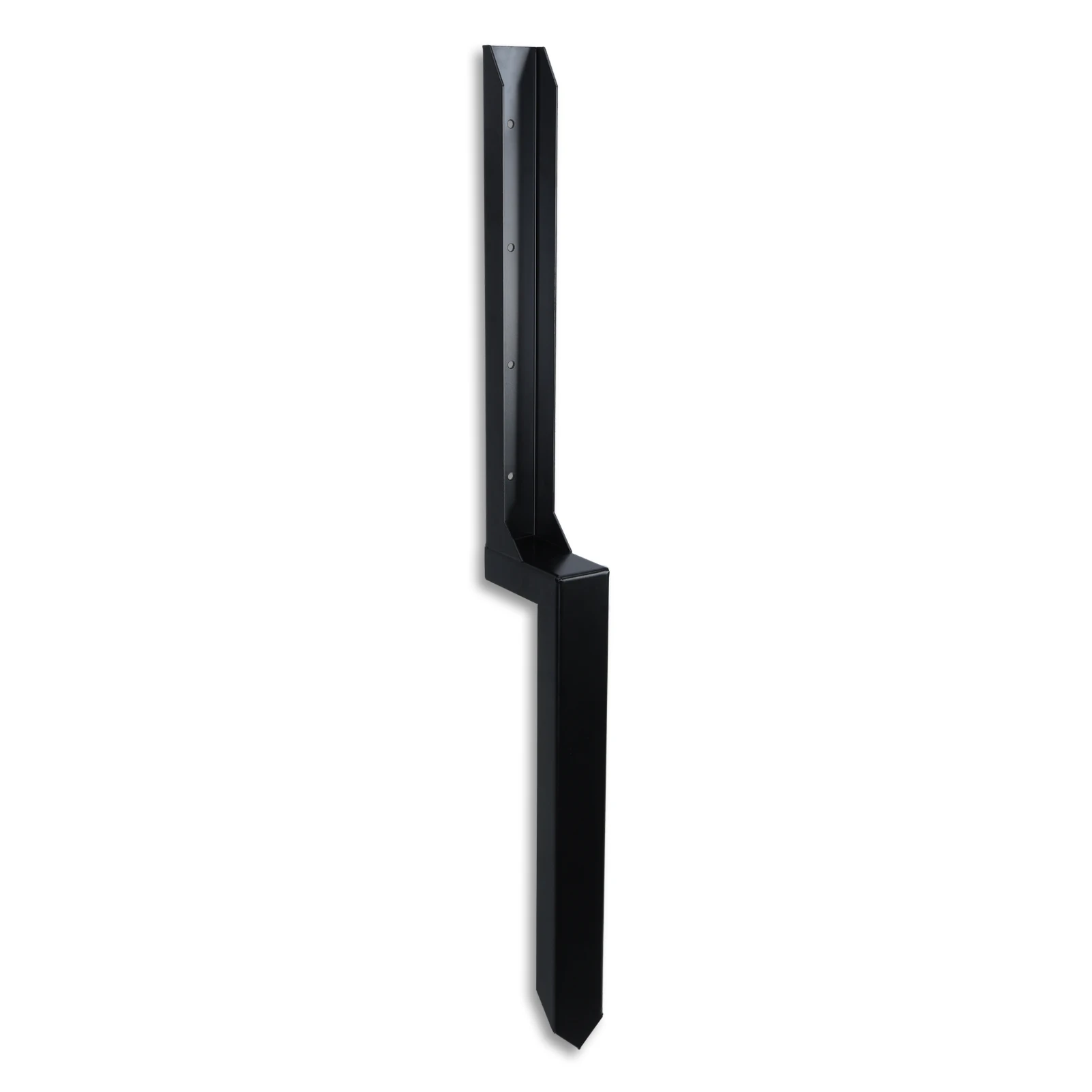4Pcs Fence Post Repair Stakes with Fixing Screws, Fence Back Support Kit, Pointed Head Tilted Broken Wood Post Repair Tool