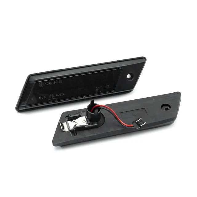 2x Smoked For BMW E30 E28 E24 E23 3 5 6 7Series Dynamic Bumper  