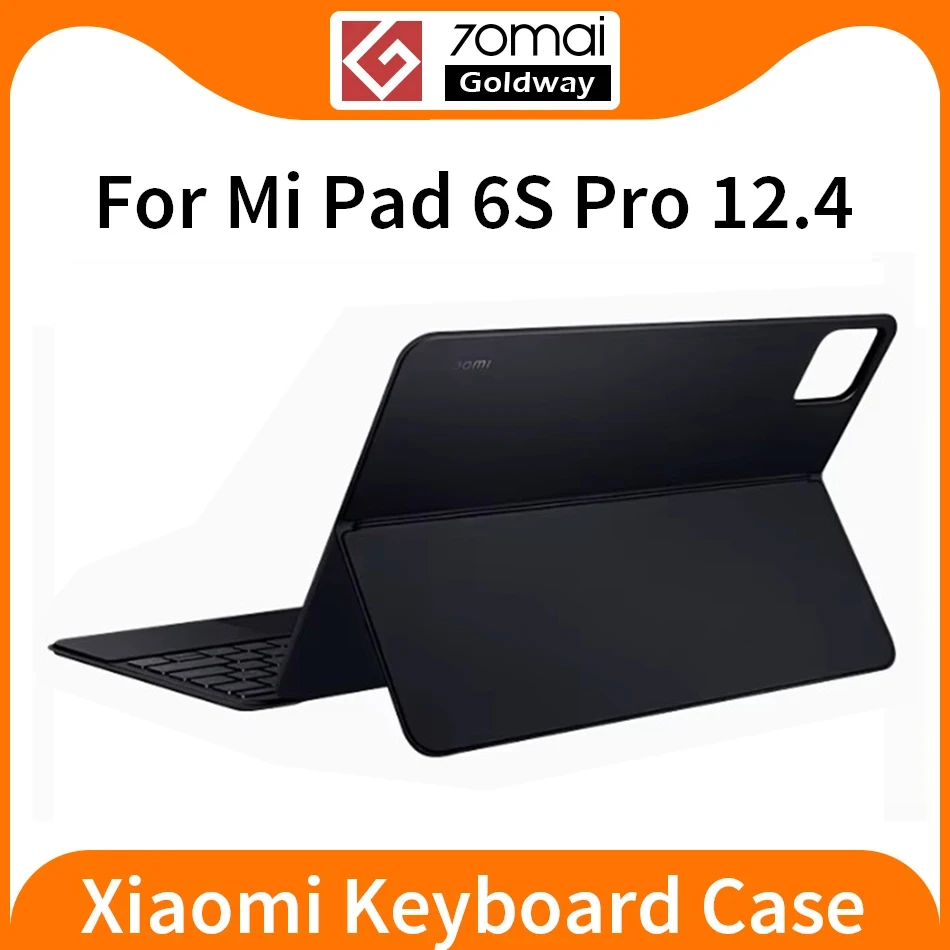 Tablet Keyboard Case for Xiaomi Pad 6S Pro 12.4" Magnetic Keyboard Shell Pogo Pin Double Sided PU Protective Case, tablet keyboard, tablet keyboard case