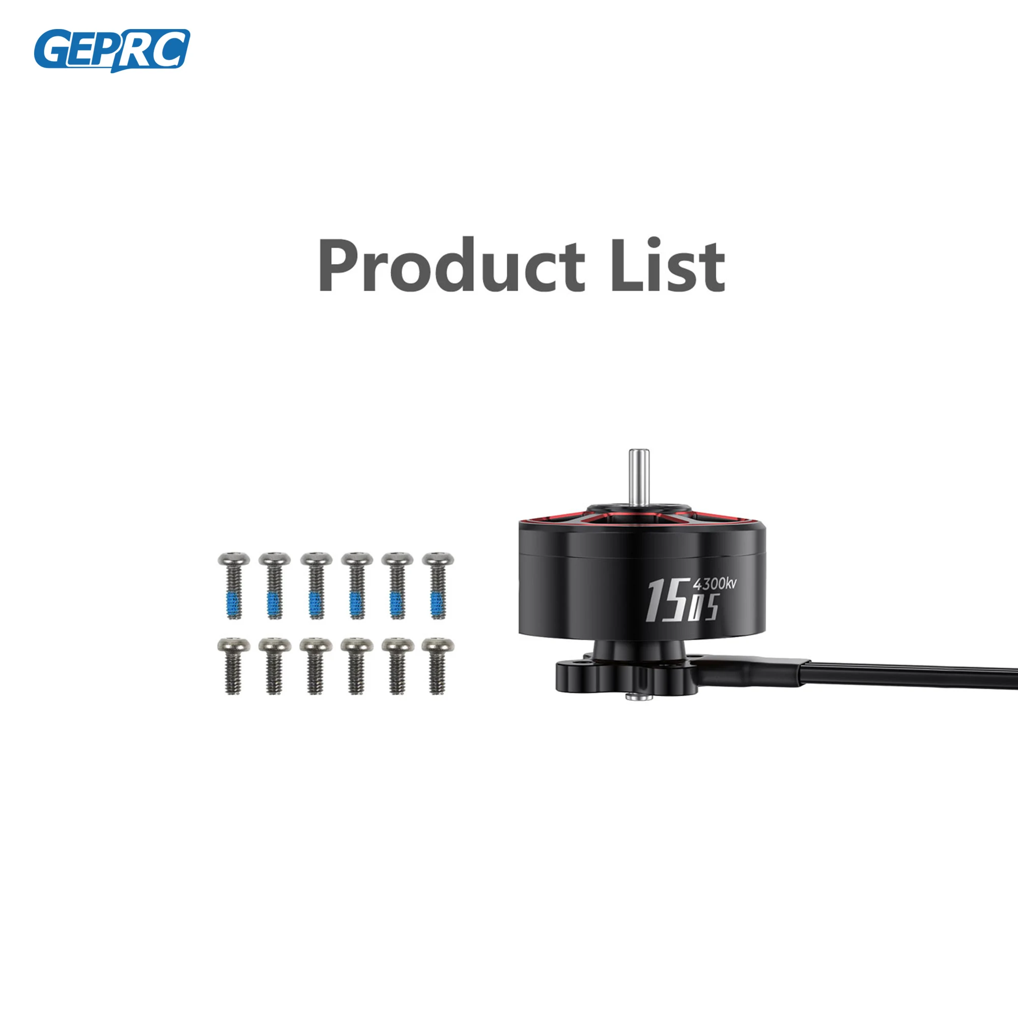GEPRC SPEEDX2 1505 4300KV Motor 20A-30A Brushless 16.8V Motor Black with 2.5 - 3.5 Inch RC FPV Racing Drone Multicopter thumbnail 6
