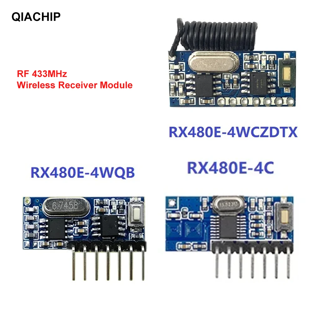 QIACHIP-433mhz-RF-Receiver-Learning-Code-Decoder-Module-433MHZ-Wireless ...