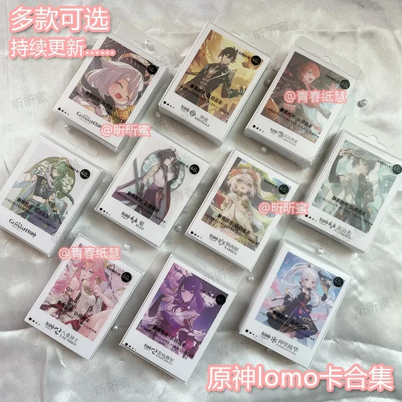 40PCS/Set Game Impact Standing Roles Lomo Card Photocard HD Printed Small Album Photo Cards For Fans Collection Postcard