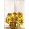 Sunflower Bedroom Shower Partition Door Curtain Office Geomantic Curtain Half Panel Curtain Doorway Hanging Curtain 2