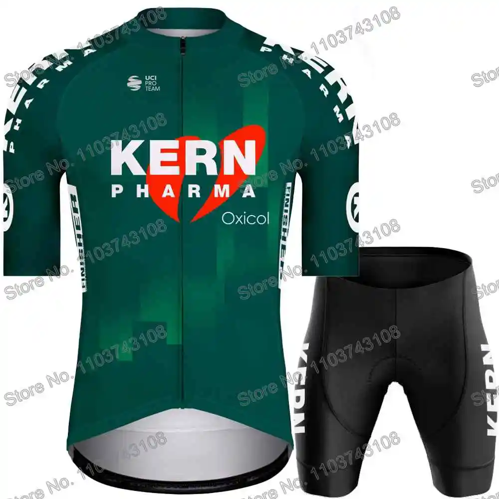 Kern Pharma Cycling Jersey Men's Set Summer Cycling Clothing Road Race Bike Shirt Suit MTB Women Bicycle Bib Shorts Sports