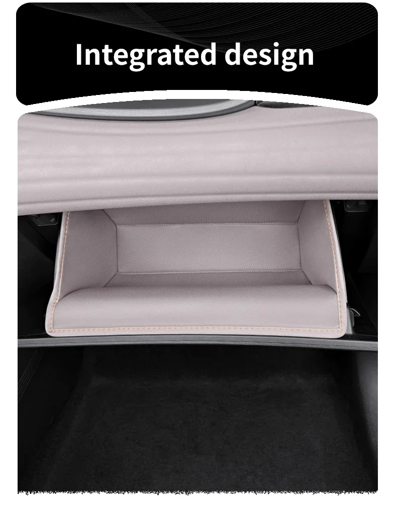 For Byd Yuan Plus Atto 3 2022-2025 Car Passenger Glove Box Storage Slot Pad Organizer Case Leather Protector Mat Wear Resistant