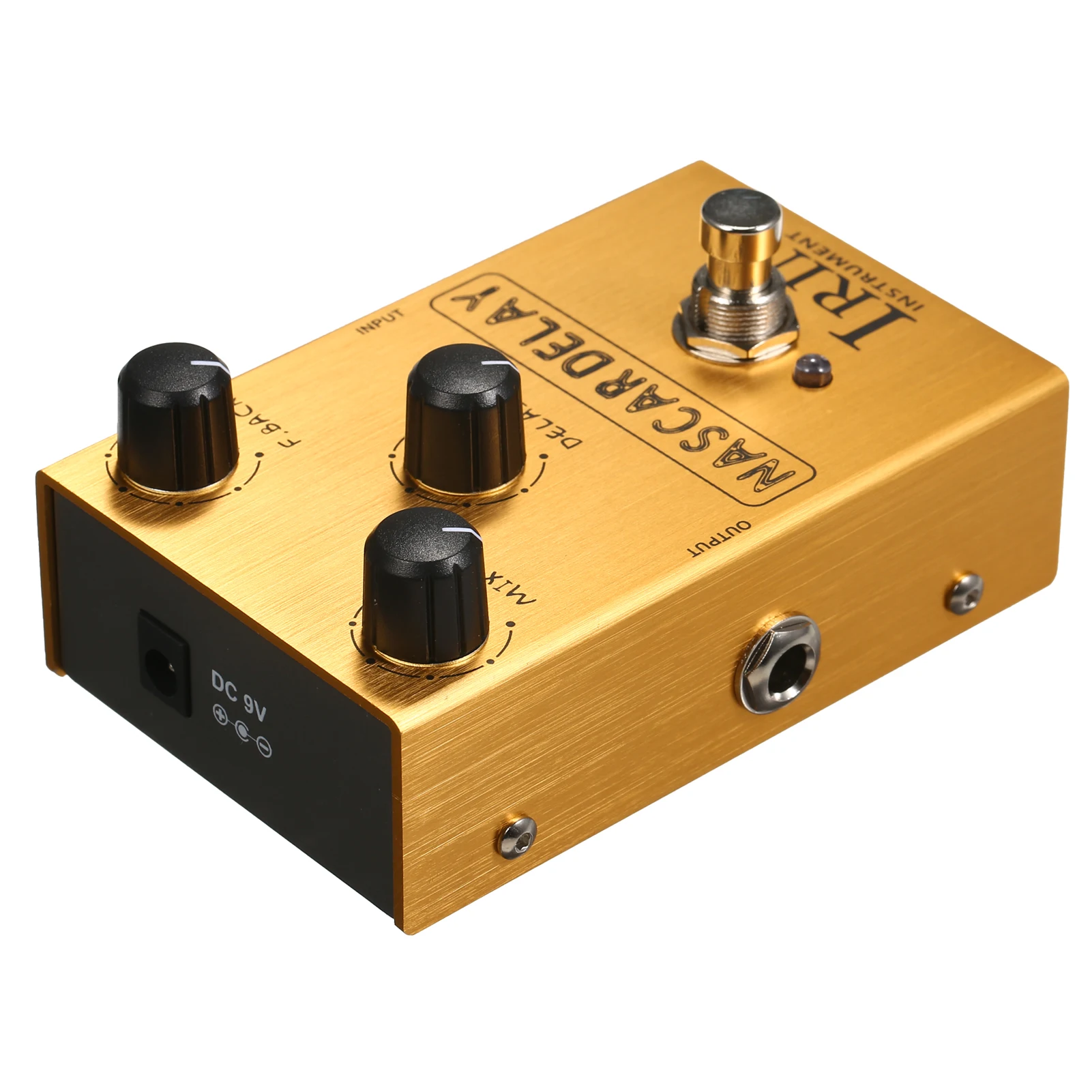 

IRIN Delay Guitar Effect Pedal with Mix/Feedback/Delay 3 Control Knobs for Electric Guitar - NASCAR DELAY