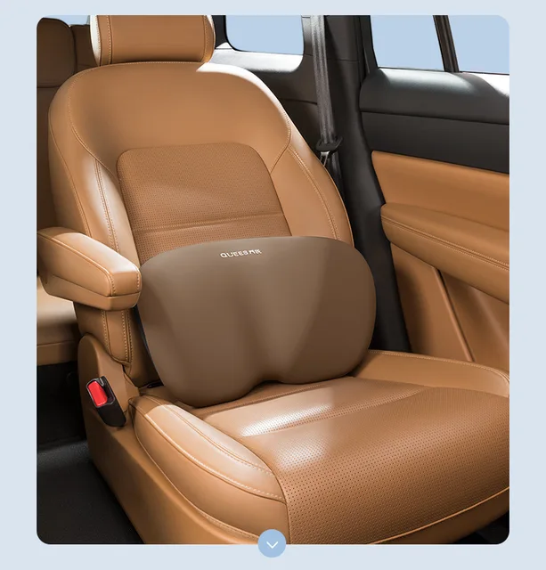 Car Lumbar Support Driver Seat Back Waist Cushion Auto Backrest CushionWave  Arc Protrusion for Strong Support