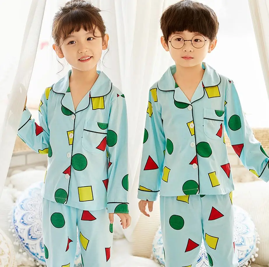 Children Pajamas Sets Cotton 2022 spring Kids Cartoon Homewear Suit Girls Casual Long Sleeve Christmas Pyjamas Set Sleepwear children's robe and slipper set Sleepwear & Robes