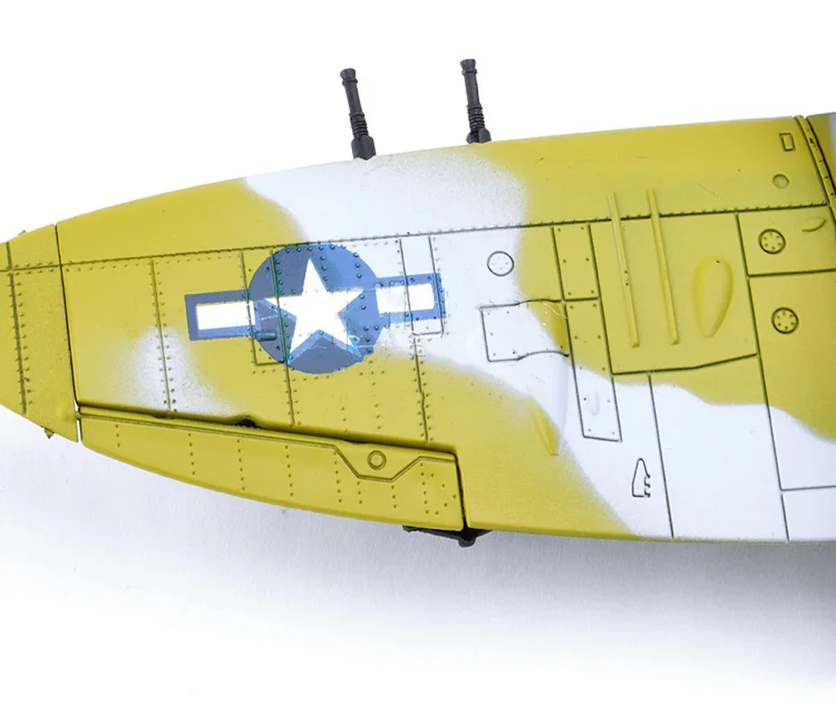 Fighter Model Airplane 22cm 4D Diy Toys Fighter Assemble Blocks Building Model Airplane Military Model Arms WW2 Germany BF109 UK Hurricane Fighter