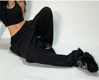 Casual Solid Sweatpants For Women High Waist Lace Up Loose Joggers Pant Classic Baggy Streetwear Female Sport Dance Trouser Y2K - Image 5