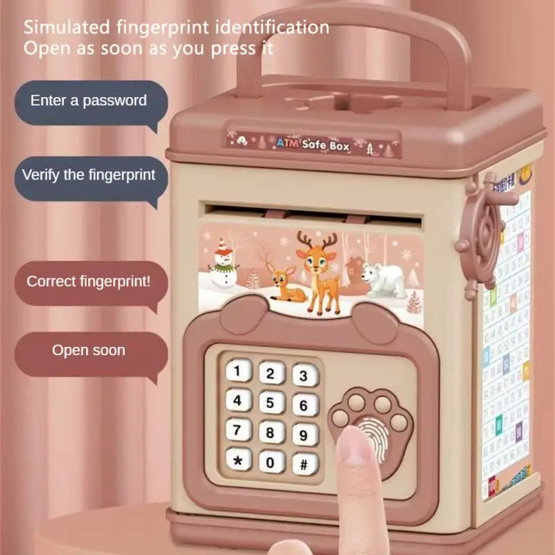 Piggy Bank Automatic Induction Clever Electronic Lockbox Most Rated Childrens Smart Piggy Bank Childrens Safety Toy