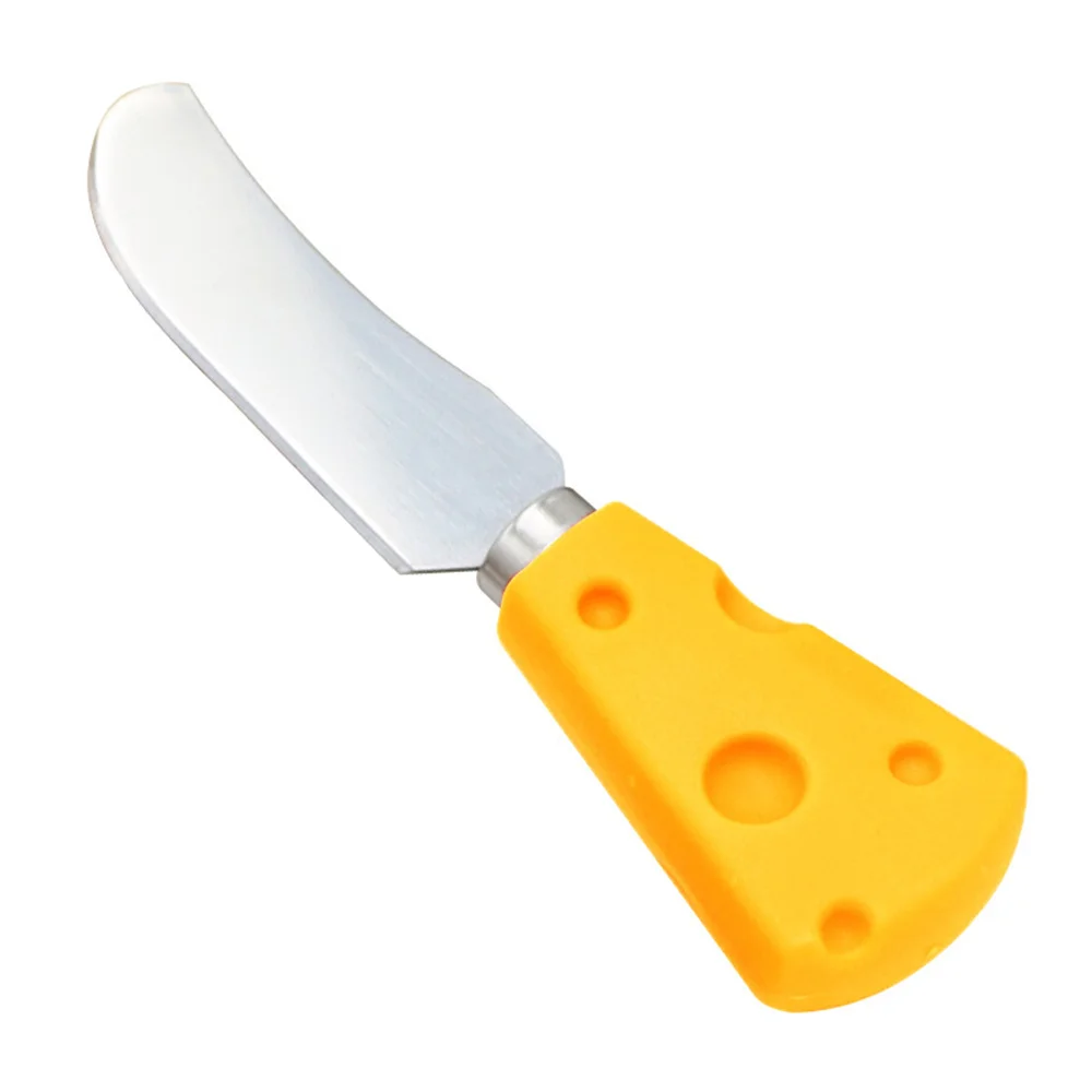 Dishcake Durable Convenient Fashion Customer Loves Ergonomics High Demand Yellow Handle Moon Cake Knife Popular Butter Knife