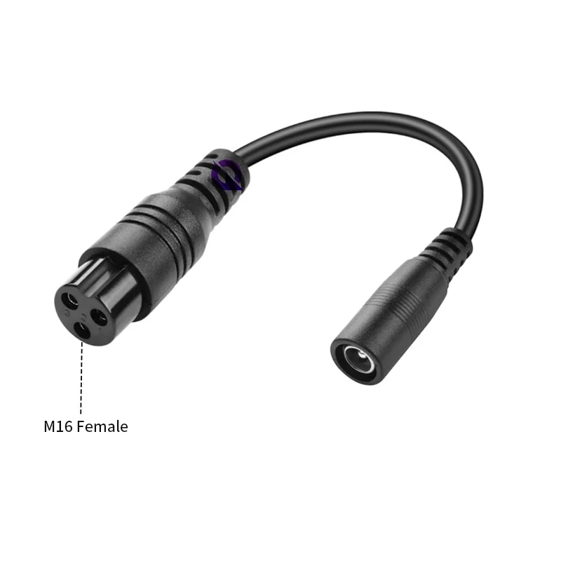 DC5521 암컷에서 3핀 XLR 커넥터로 변환 M12/16 플러그 C13 8016 전원 코드 22AWG 셀프 밸런싱 스쿠터 전원 코드 0.15M 순수 구리