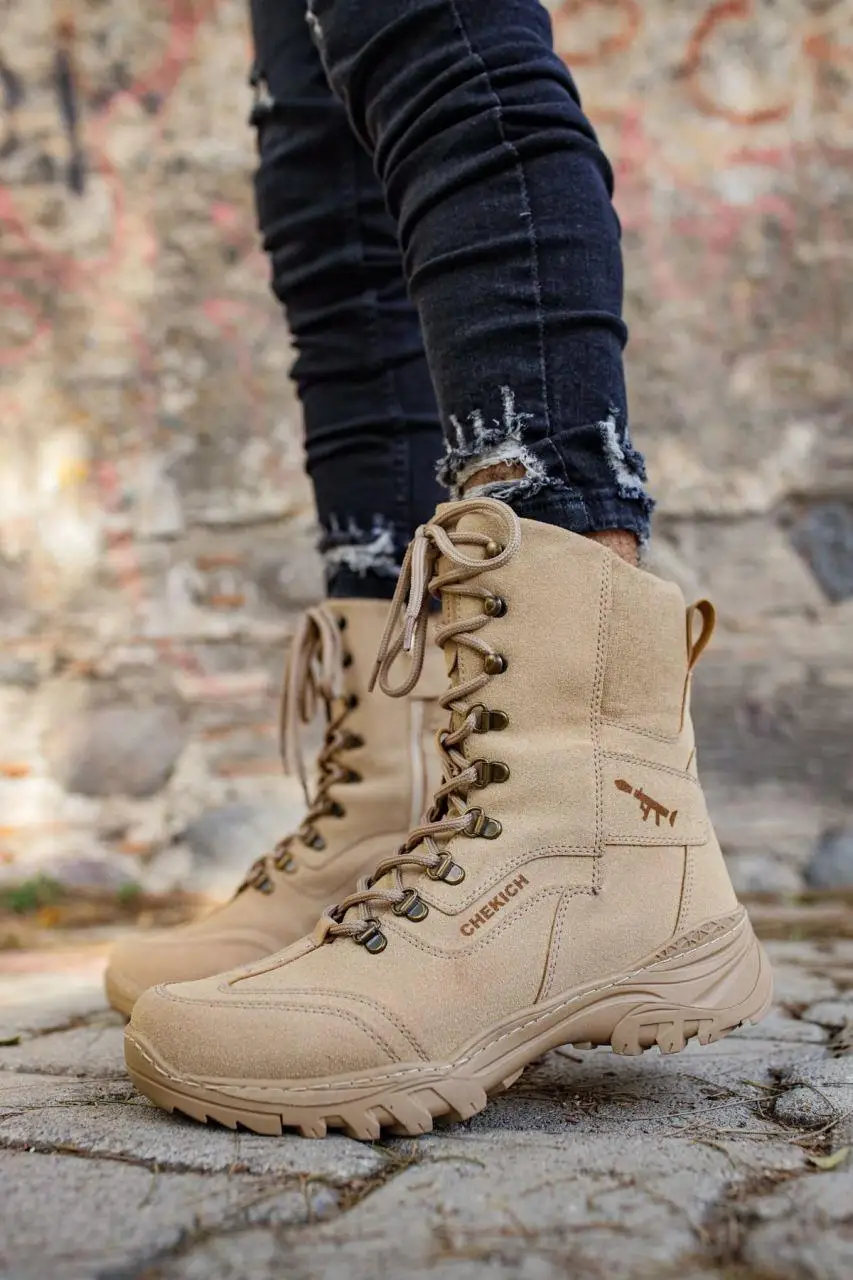 Color arena de alta hombres Postal botas de desierto| | - AliExpress