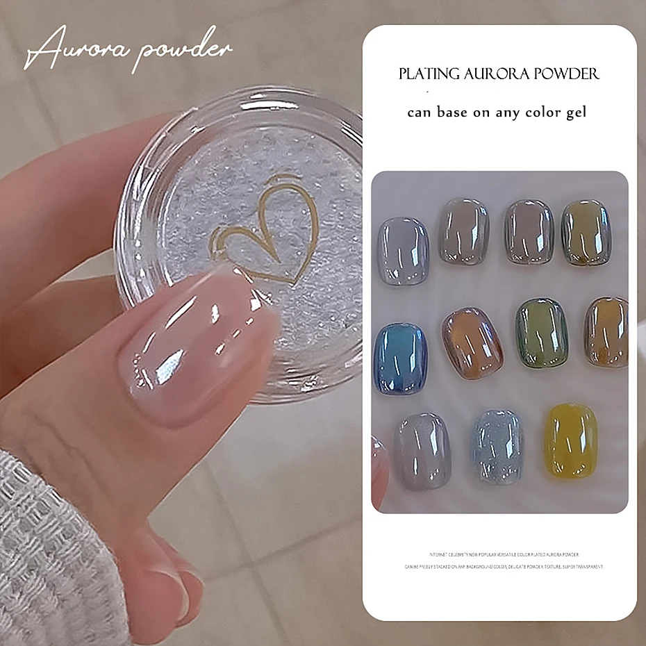 Nail Decoration Nail Decorations Nail Powder Nail Pigment Nail Glitter Nail Powder Set Pearl Powder Shell Rubbing Chrome Dust Nail Art Glitter