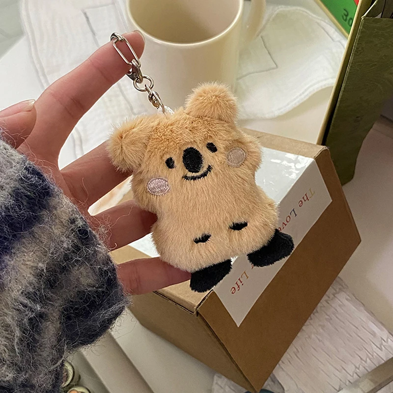 

Koala Plush Keychain Cute Toy Plush Animal Koala Doll Toy Imitation Rabbit Fur Fluffy Backpack Bag Pendant Girl Gift