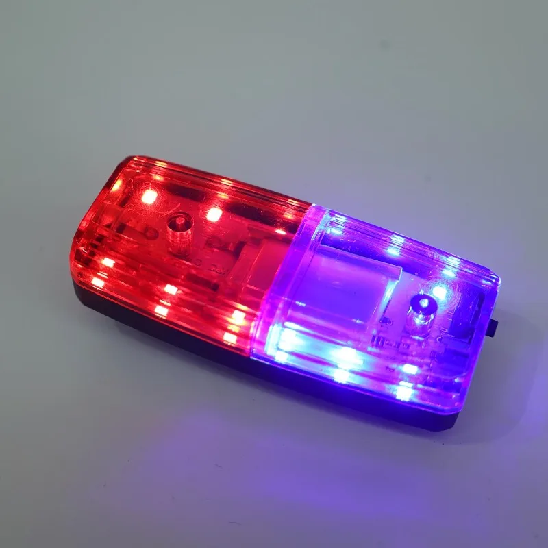 4/1x LED 레드 블루 경고등 USB 충전식 안전 플래시 야간 조명 배낭용 러닝 사이클링 보안등 액세서리