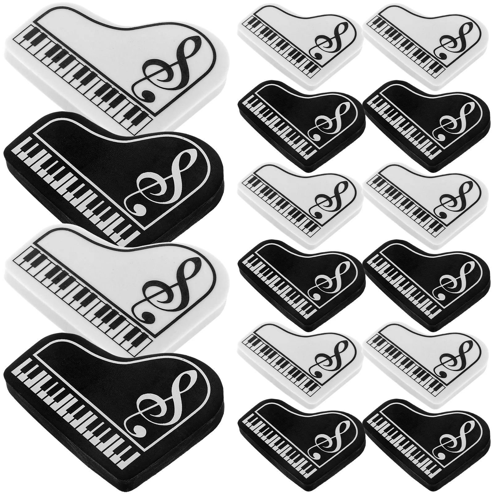 20 Pcs Piano Erasers Mini Rubber For School Supplies Classroom Rewards Cute Erasers Student Stationery Gifts Small Eraser 3