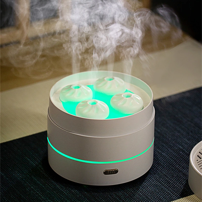 USB Aroma Essential Oil Diffuser Ultrasonic Steamer Air Humidifier Soothe Mind Home Air Purification with Colored Lamp Noiseless