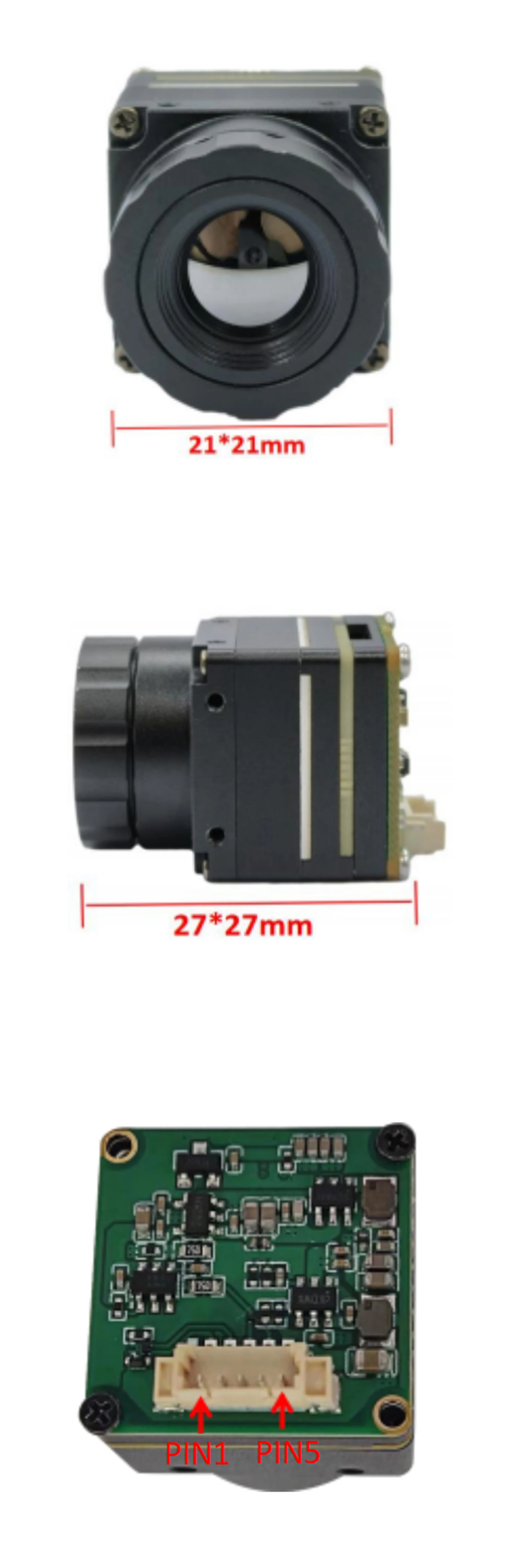 Thermische CVBS 256*192 4mm Objektiv FPV Wärmebildkamera Brennweite Nicht Kühlende Mini Kamera Infrarot für FPV Drone Zubehör – Detail 1