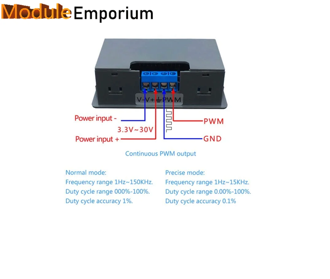 PWM ޽ ļ Ƽ Ŭ  LCD ÷ , DC 3.3V-30V  , 1 ä, 1Hz-150kHz