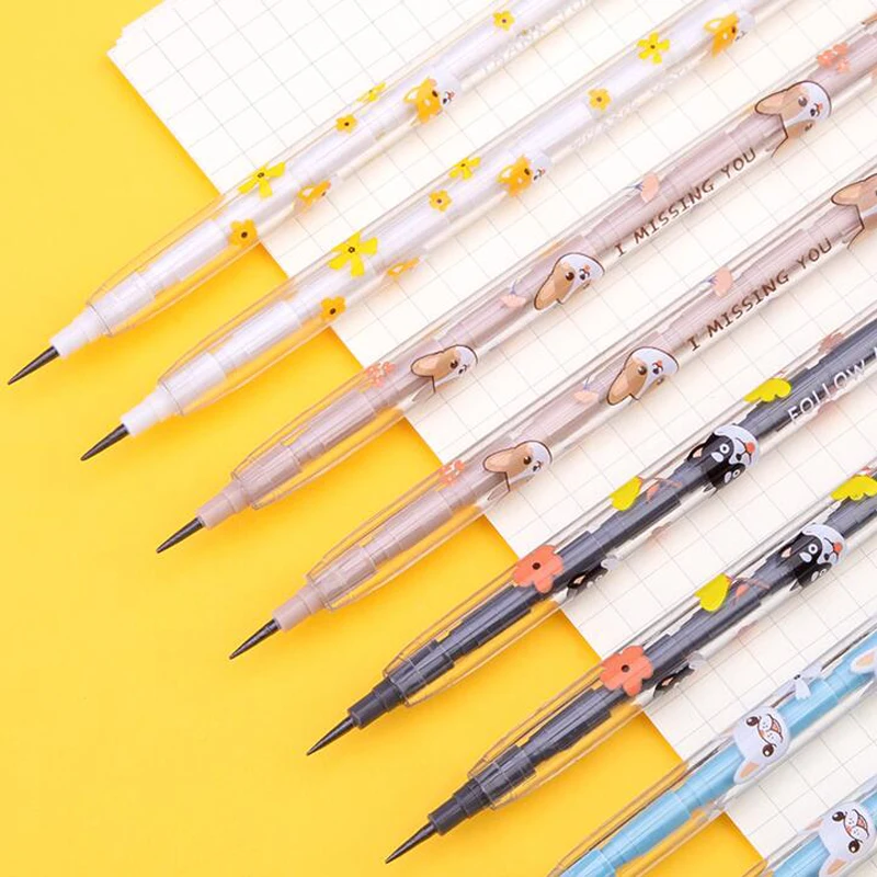 Kawaii Puppy Dogs Muti-heads Pencils With Eraser Children's Writing Constant Bullet Pencils Stationery 4