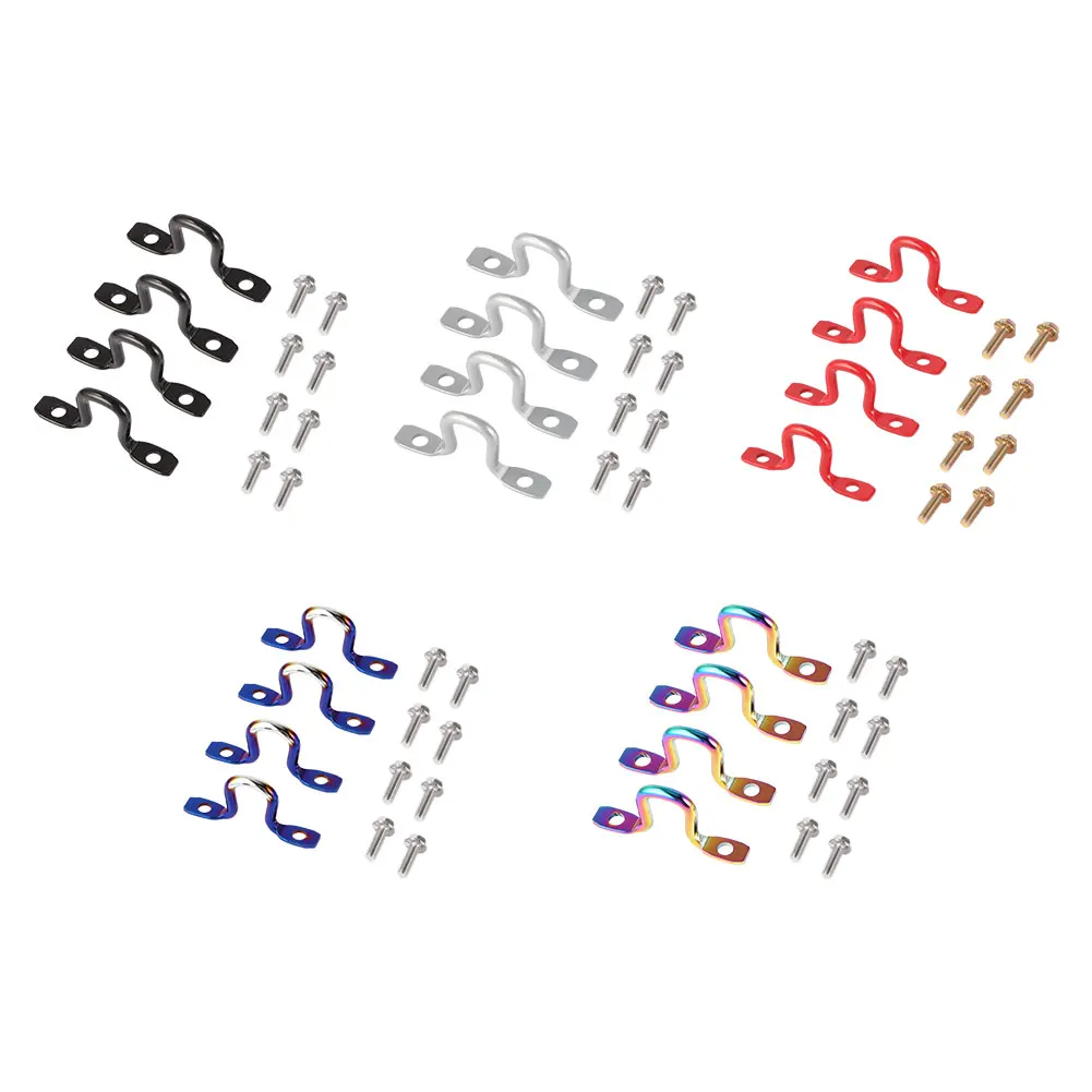 4pcs Pickup Truck Bed Steel Tie Down Anchors Bolton Hooks With Bolts Universal Auto Fastener