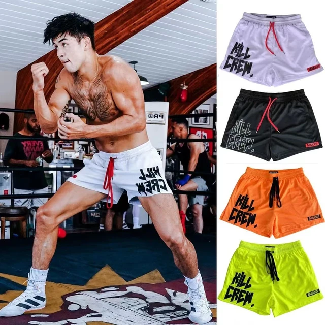 Pantalones cortos de Kick Boxing Muay Thai, Bóxer Mma Grappling Ufc, ropa  deportiva de malla suave para entrenamiento de gimnasio, secado rápido,  lucha libre, nuevo - AliExpress