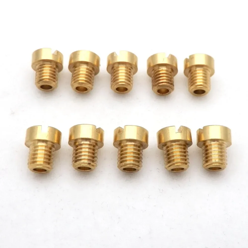 10pcs 5mm M5 Main Jet for Dellorto Carburetor SHA PHBG NC T5 JNC UA/MA UB/MB SHB/SHBC