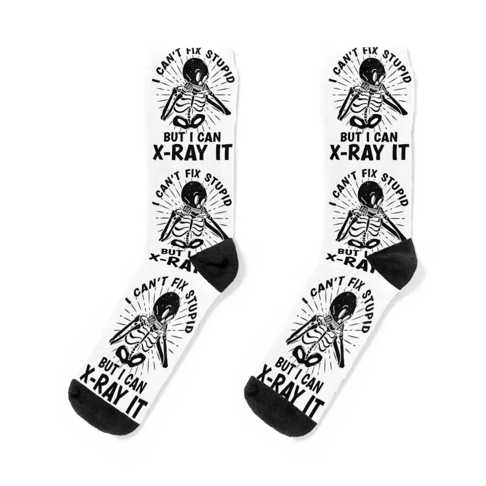 

I Can't Fix Stupid Radiology Tech Radiologist Xray Socks short christmas gifts Socks Ladies Men's