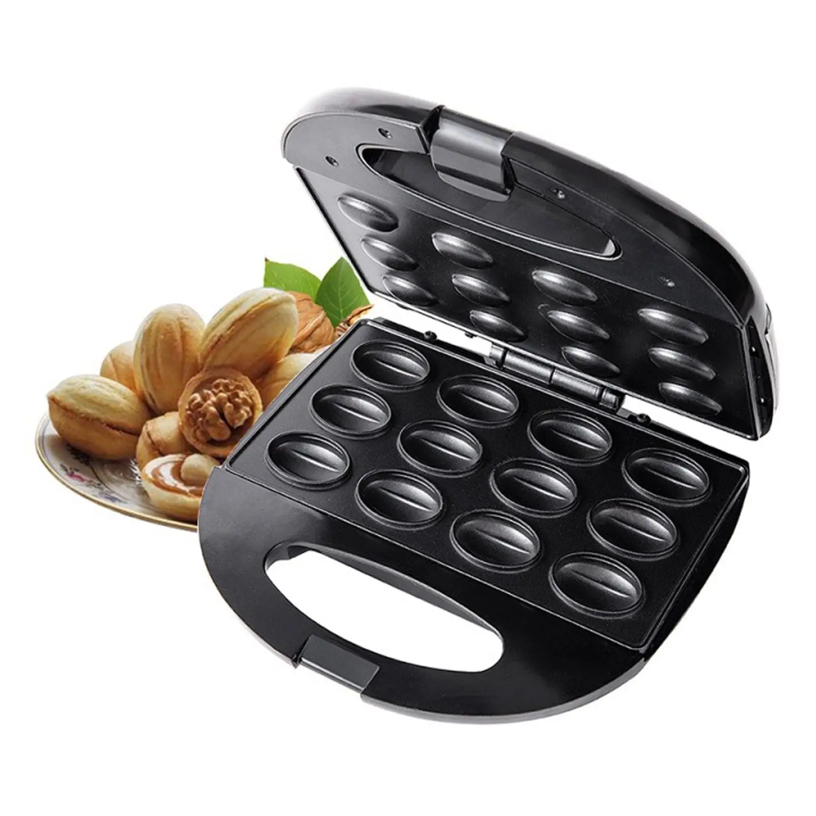 Description Picture 2 of itemMini Electric Nut Making Machine Frying Pan Cake Breakfast Machine, Home Sandwich Walnut Cake Machine Kitchen Baking